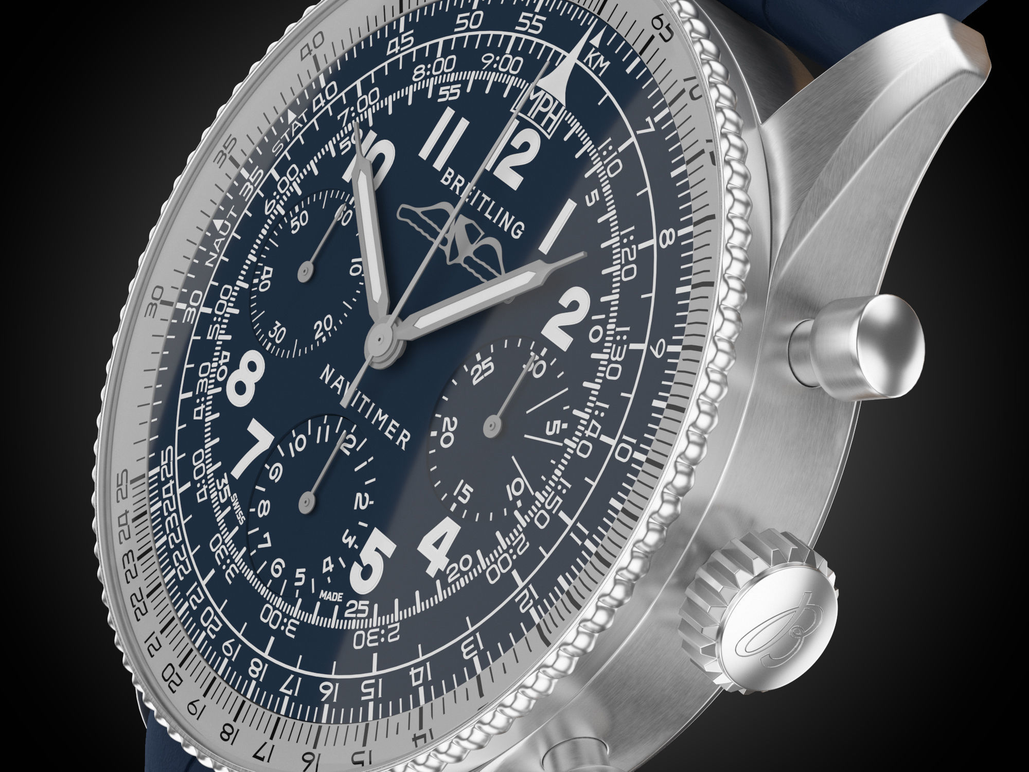 Breitling Navitimer 1959 3D model_11