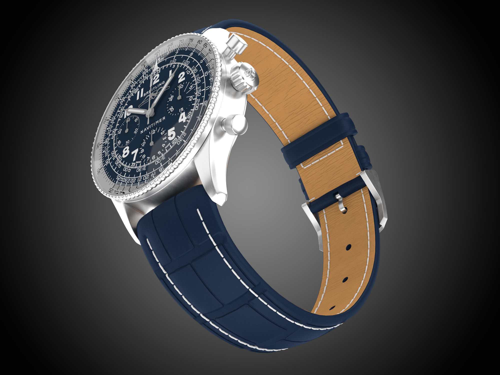 Breitling Navitimer 1959 3D model_8