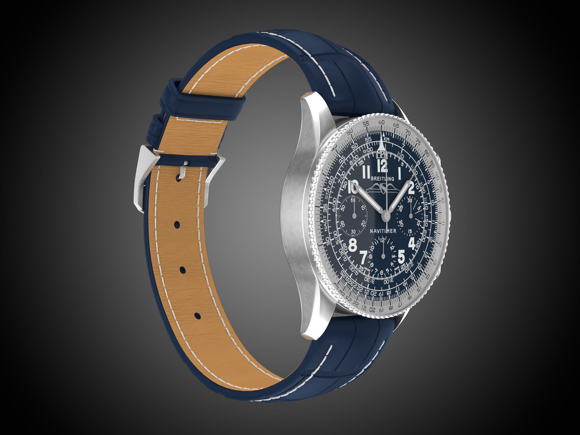 Breitling Navitimer 1959 3D model_7