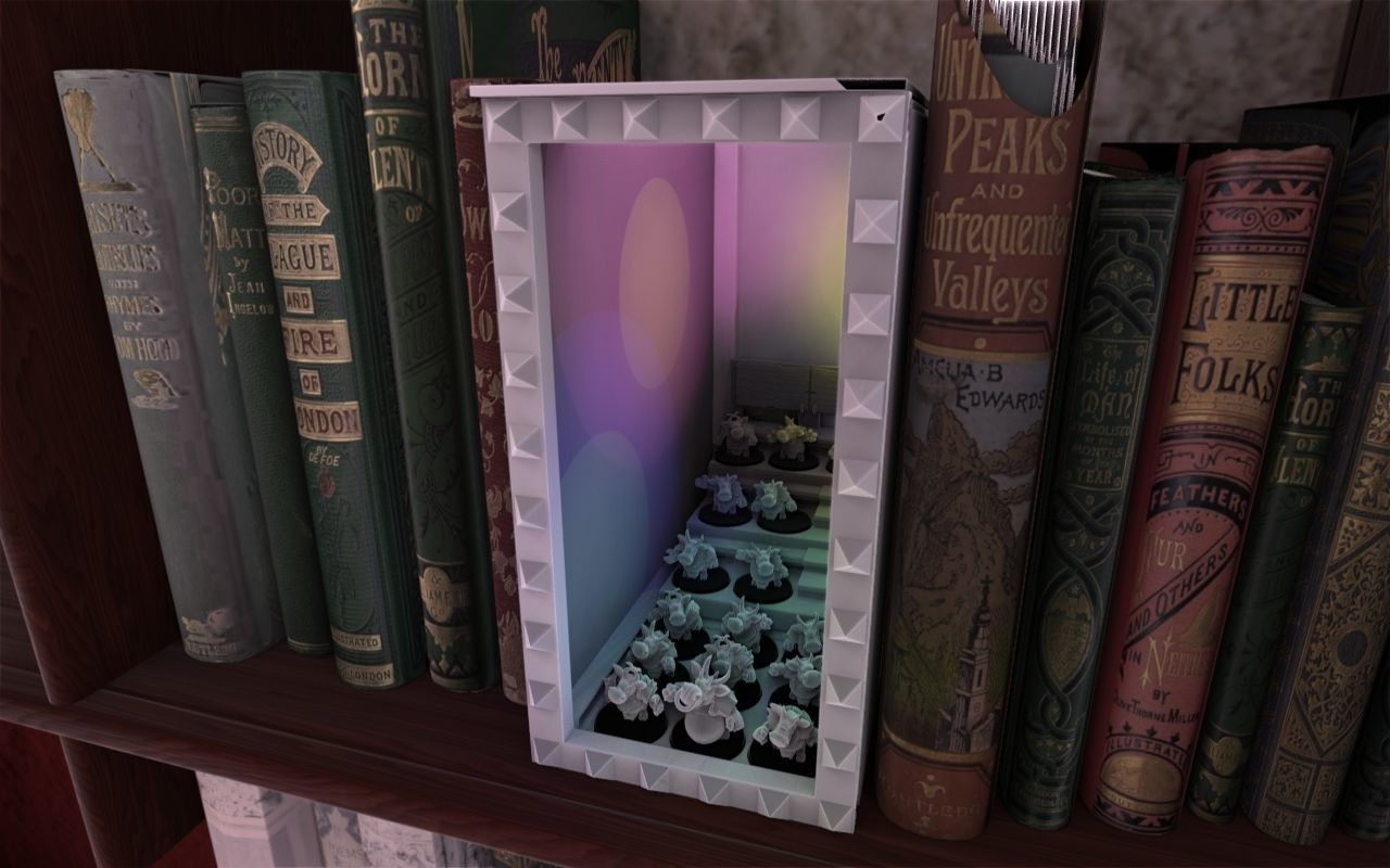 Fantasy football booknook and cow team 3D print model_2