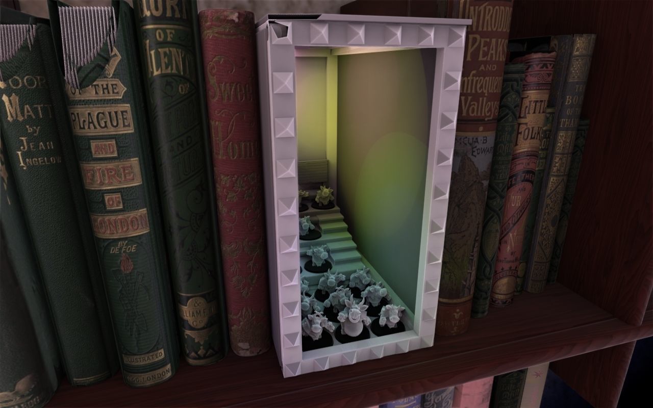 Fantasy football booknook and cow team 3D print model_1
