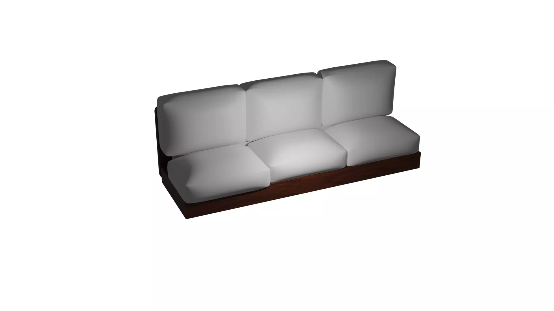 wood sofa 3D model_0