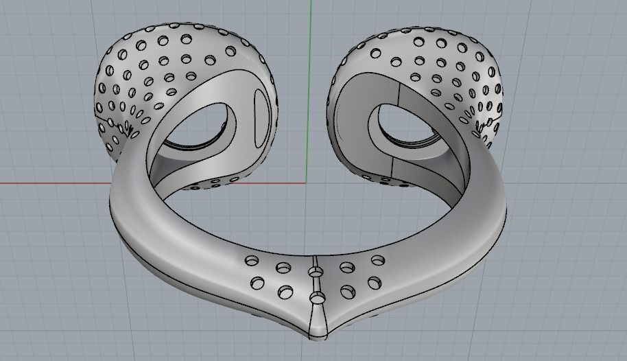 Ring N01969 3D print model_5