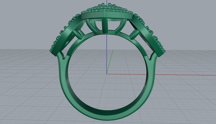 Ring N01968 3D print model_3
