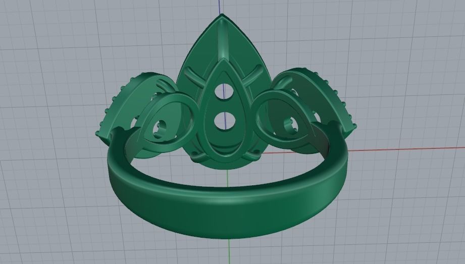 Ring N01968 3D print model_5