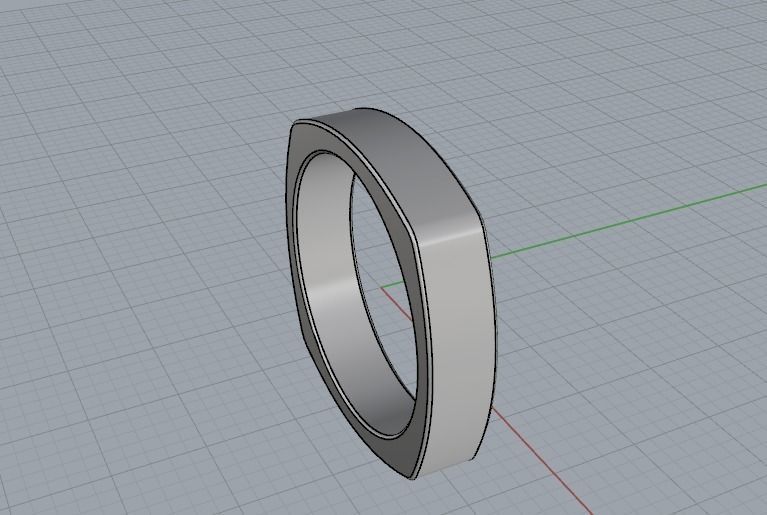 Ring N01962 3D print model_3