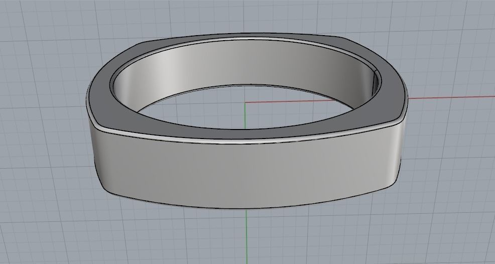 Ring N01962 3D print model_4