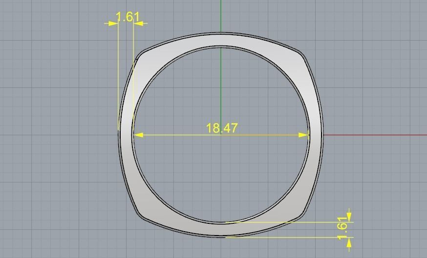 Ring N01962 3D print model_5