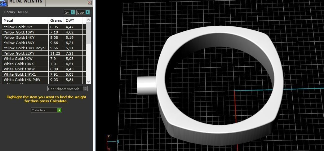 Ring N01962 3D print model_7