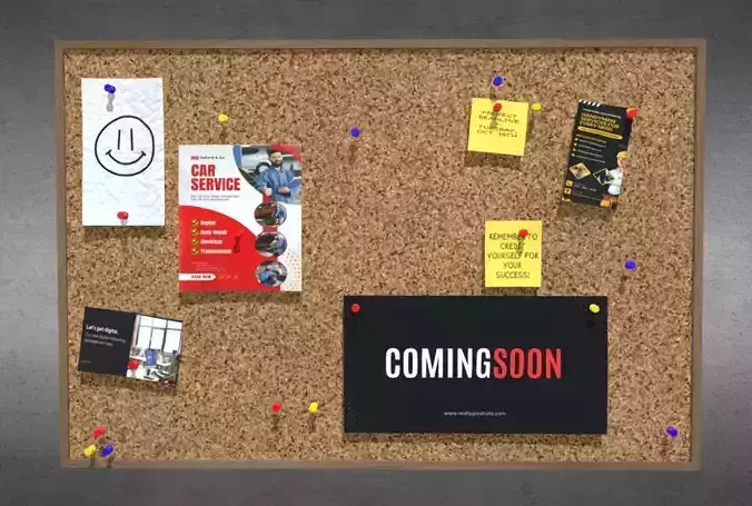 Bulletin Board 3D model