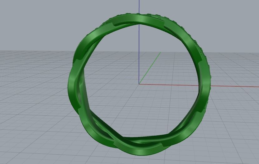 Ring N01961 3D print model_4