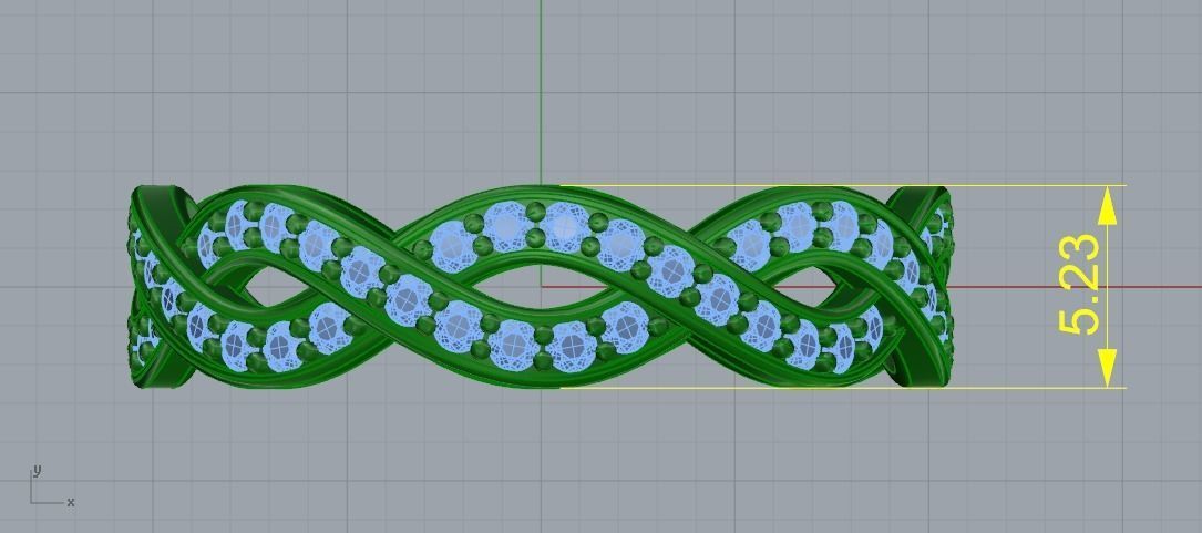 Ring N01961 3D print model_7