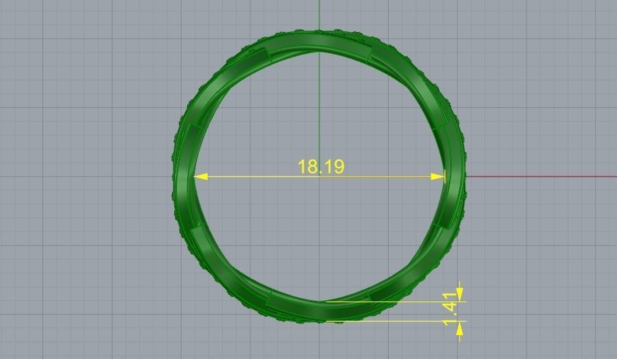 Ring N01961 3D print model_6