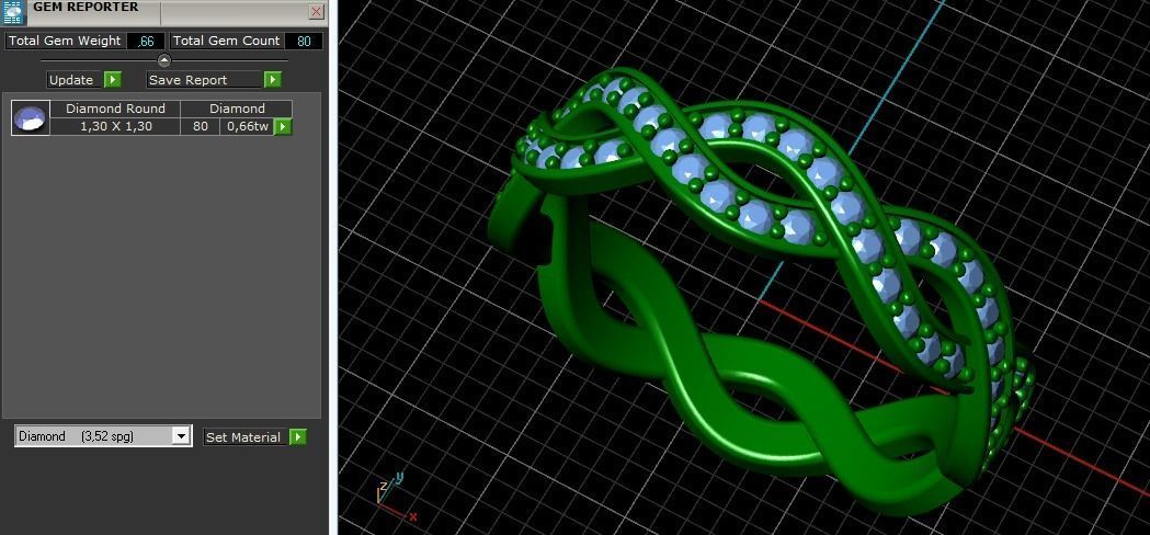 Ring N01961 3D print model_9