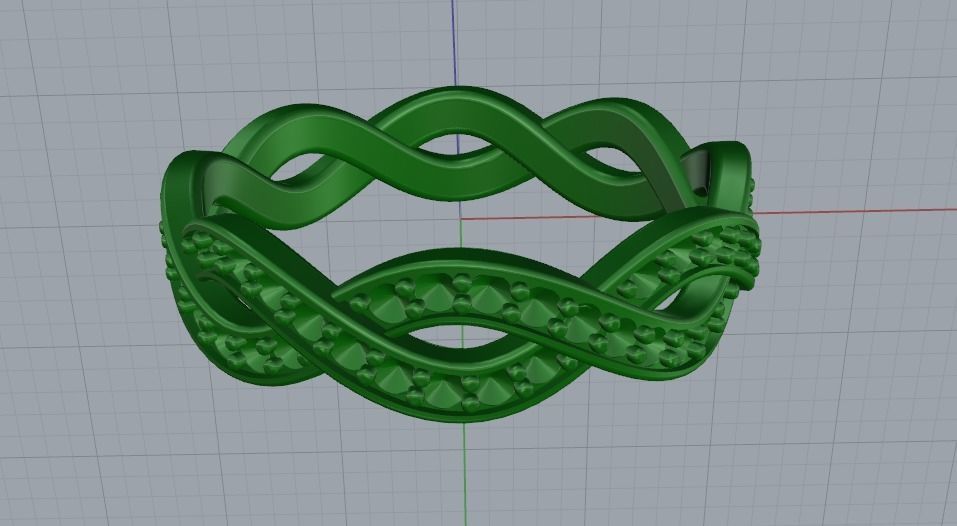 Ring N01961 3D print model_5