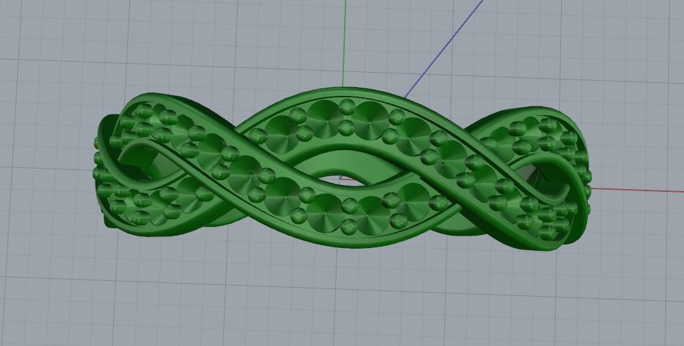 Ring N01961 3D print model_2