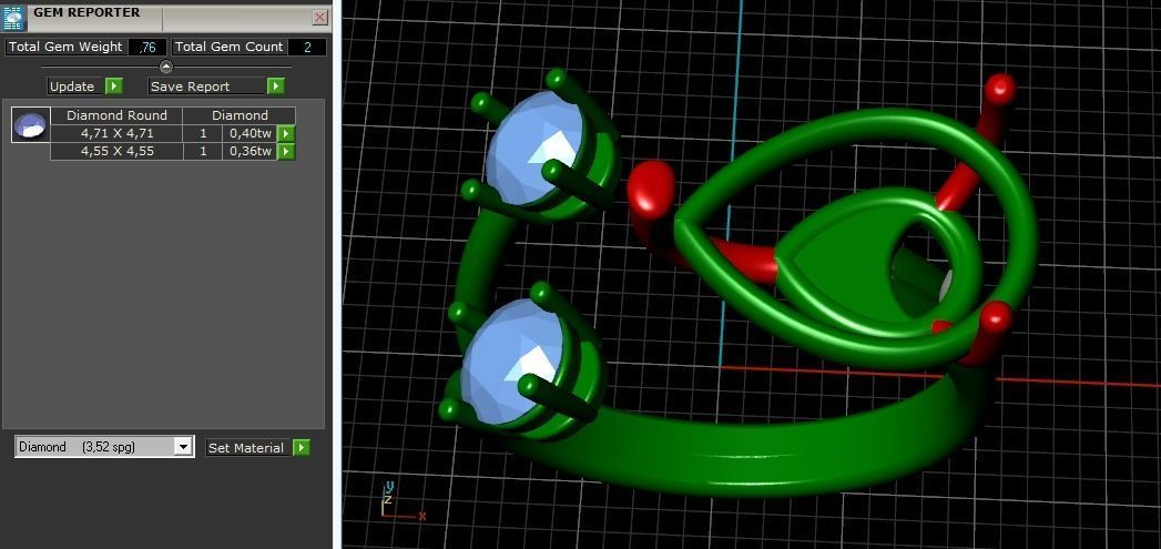 Ring N01958 3D print model_10