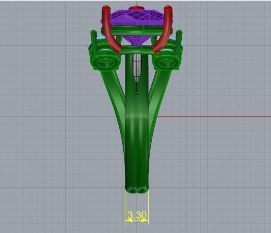 Ring N01958 3D print model_7