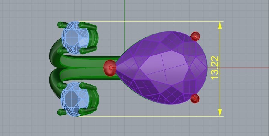 Ring N01958 3D print model_8