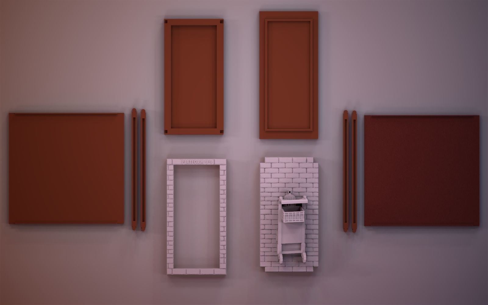 Platform Booknook 3D print model_1