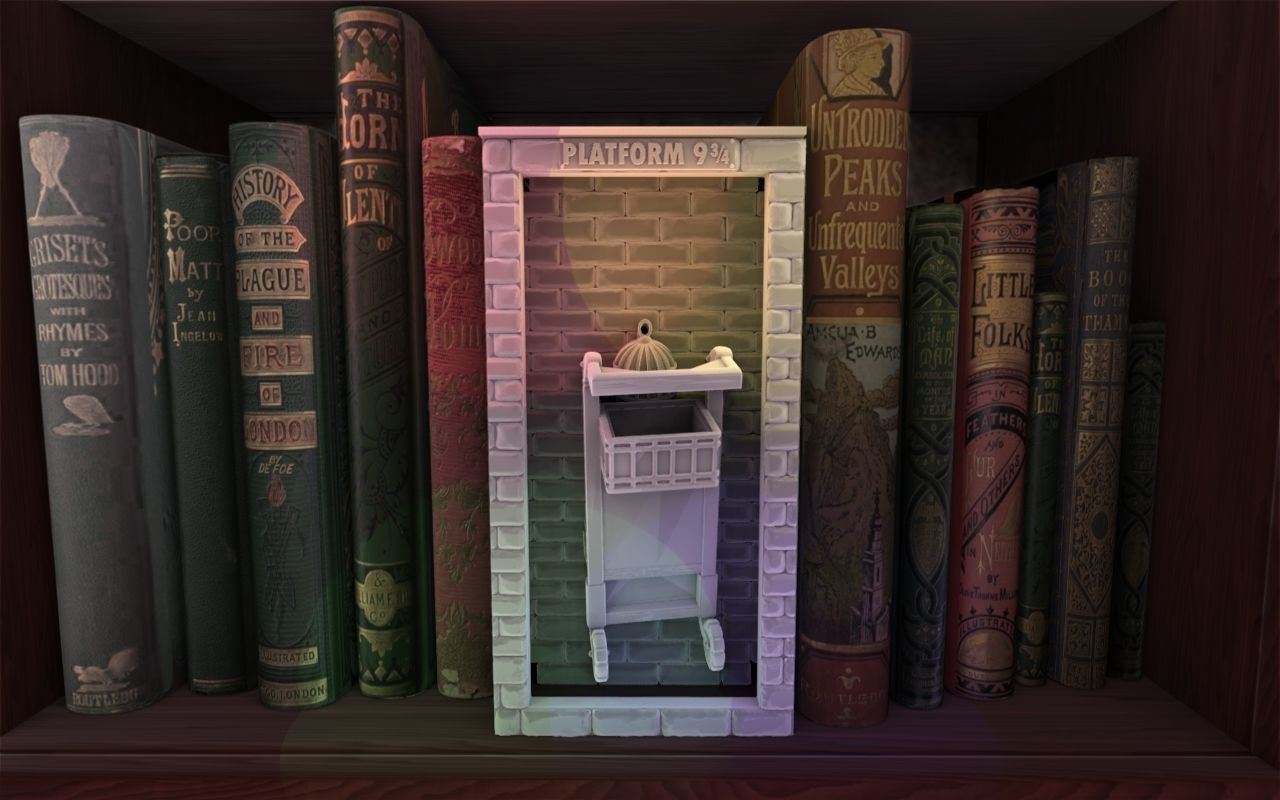 Platform Booknook 3D print model_3