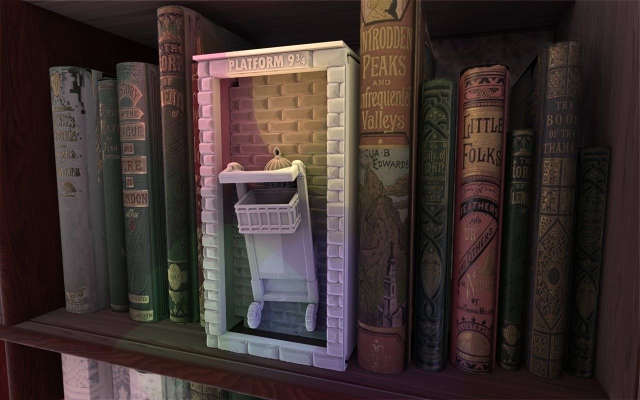 Platform Booknook 3D print model_4