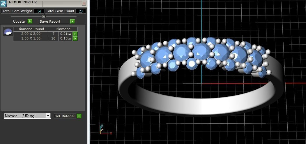 Ring N01953 3D print model_10