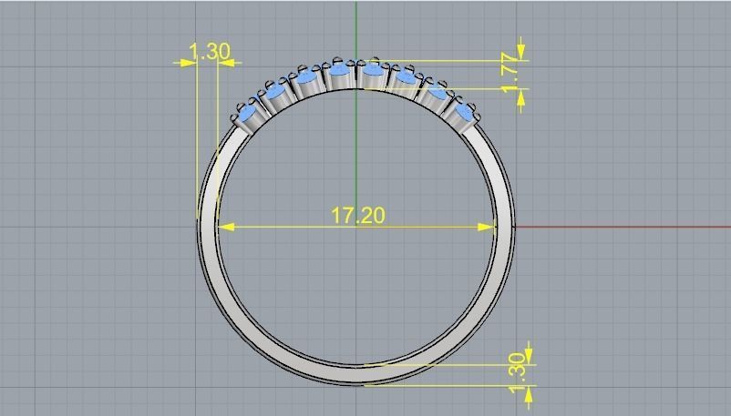Ring N01953 3D print model_6