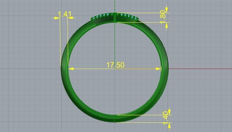 Ring N01948 3D print model_6
