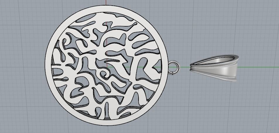 Pendant N01943 3D print model_4