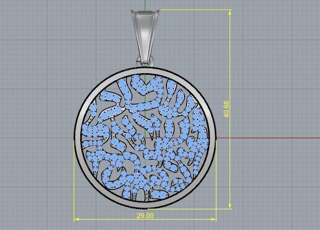 Pendant N01943 3D print model_5