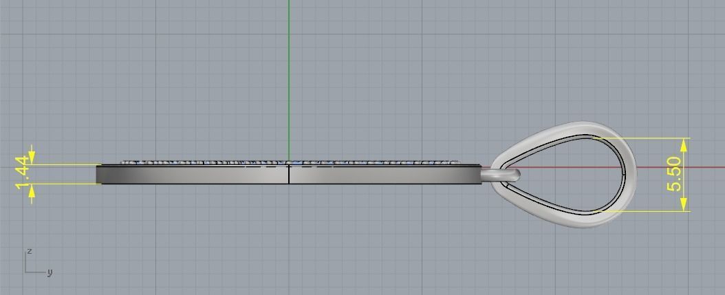 Pendant N01943 3D print model_6