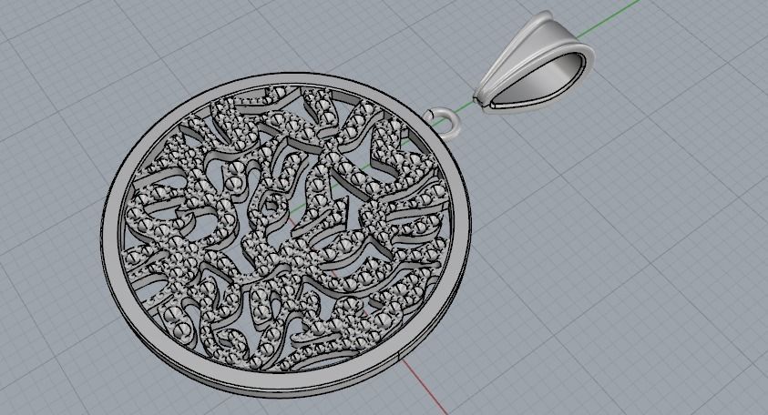 Pendant N01943 3D print model_2