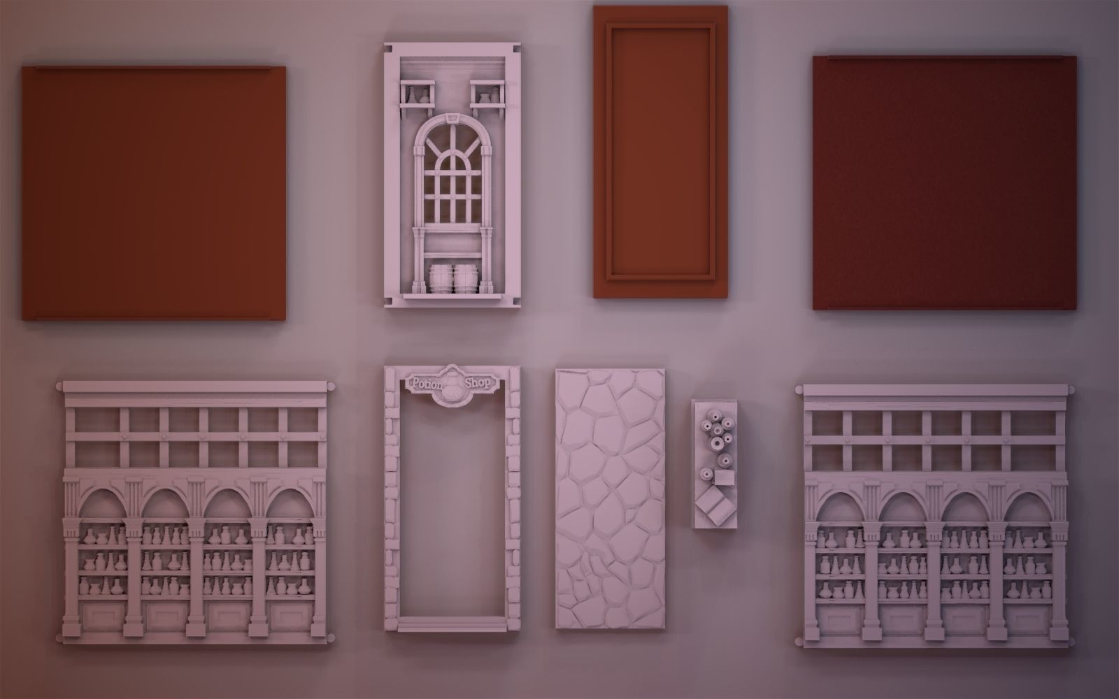 Potion Shop Booknook 3D print model_4