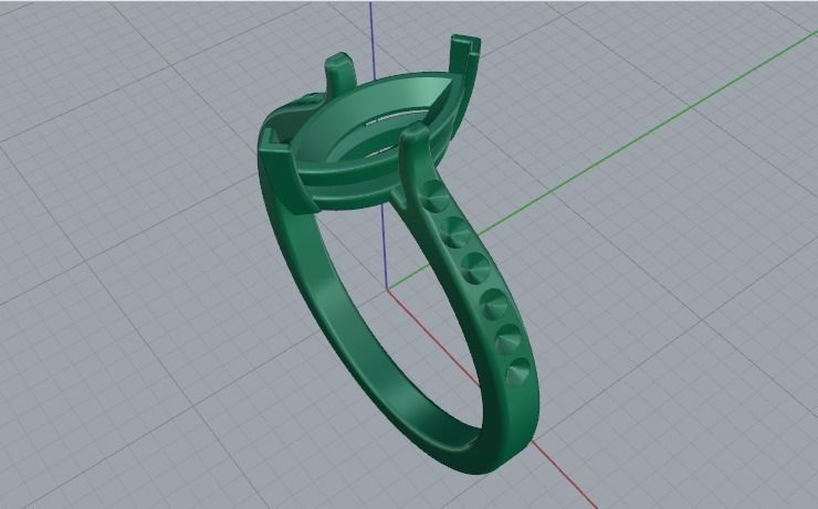 Ring N01939 3D print model_2