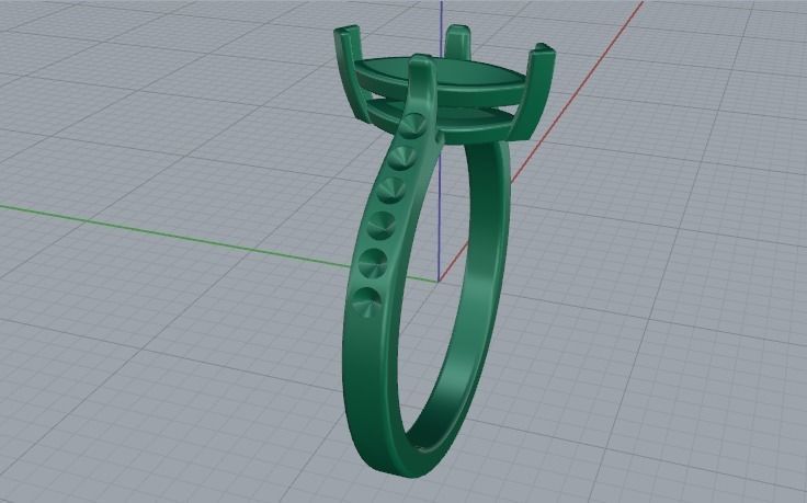 Ring N01939 3D print model_5