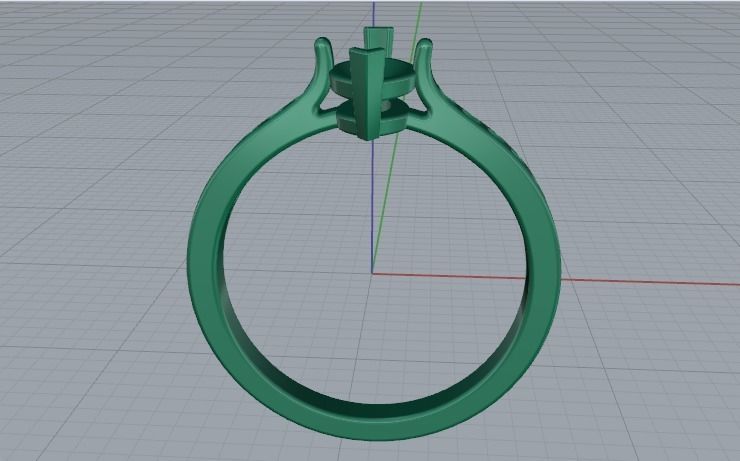 Ring N01939 3D print model_3