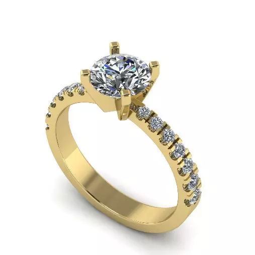 Soliter ring N01928 3D print model_0