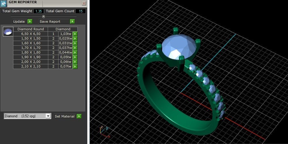 Soliter ring N01928 3D print model_9