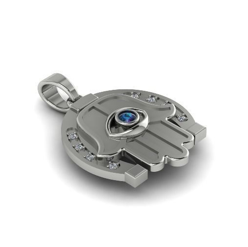 Horseshoe pendant N012311 3D print model_1