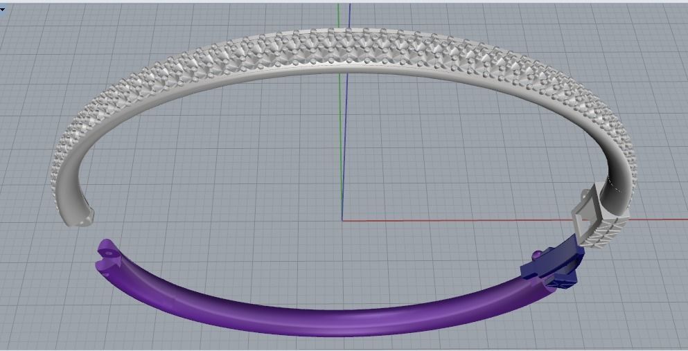 Bracelet N012300 3D print model_3