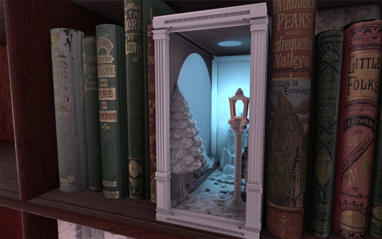 Wardrobe Booknook 3D print model_2