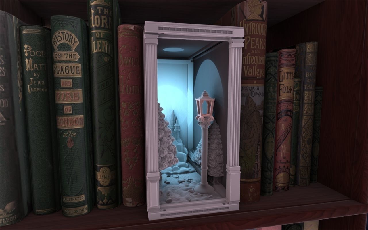 Wardrobe Booknook 3D print model_5