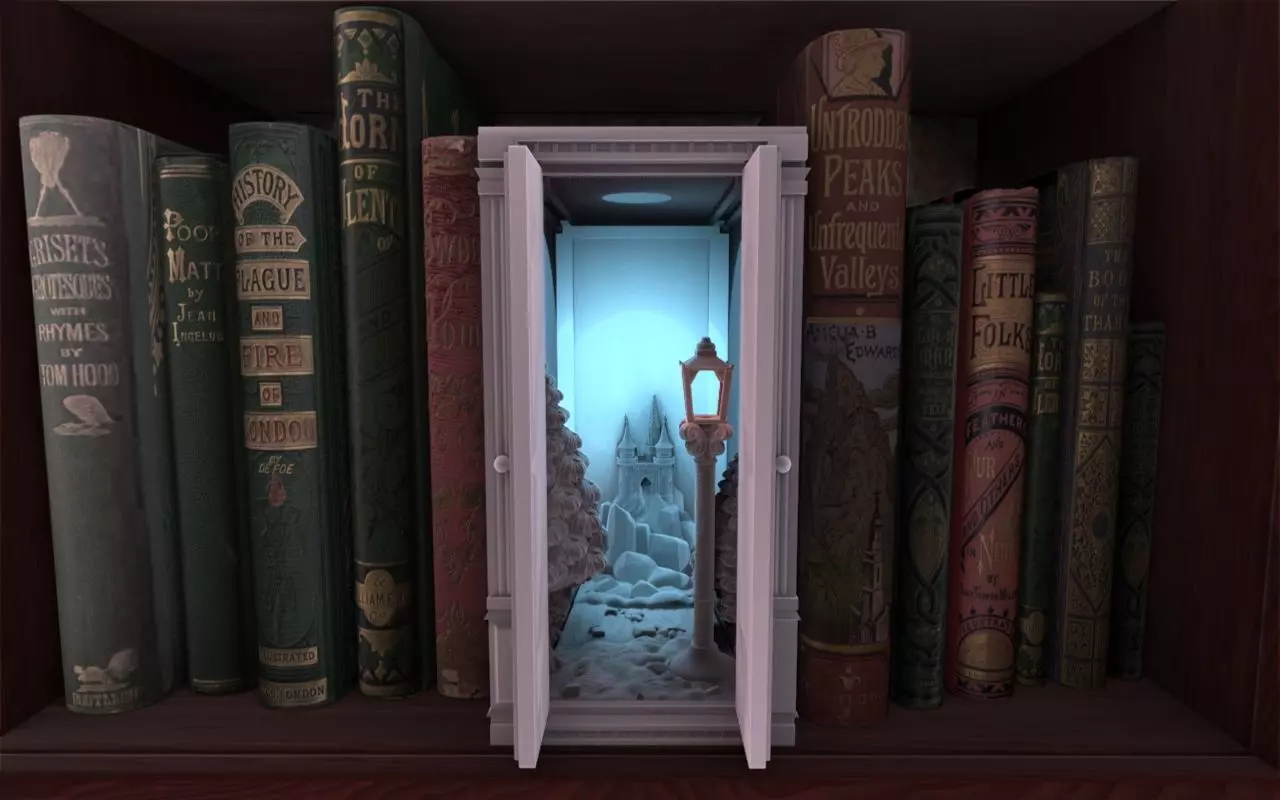 Wardrobe Booknook 3D print model_0