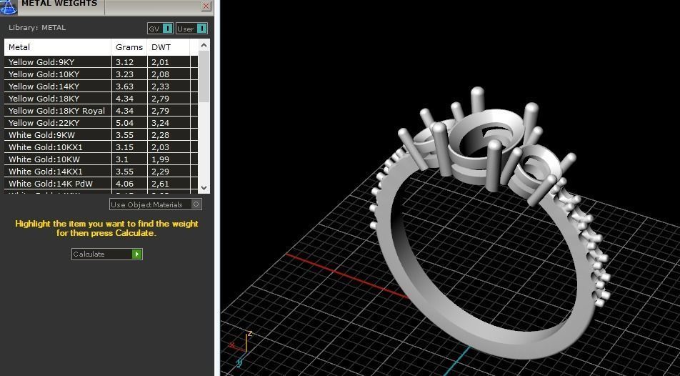 Ring N012291 3D print model_8