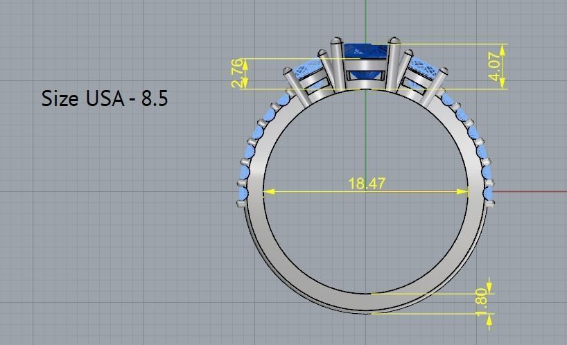 Ring N012291 3D print model_6