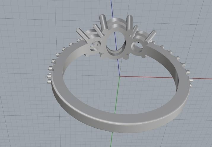 Ring N012291 3D print model_2