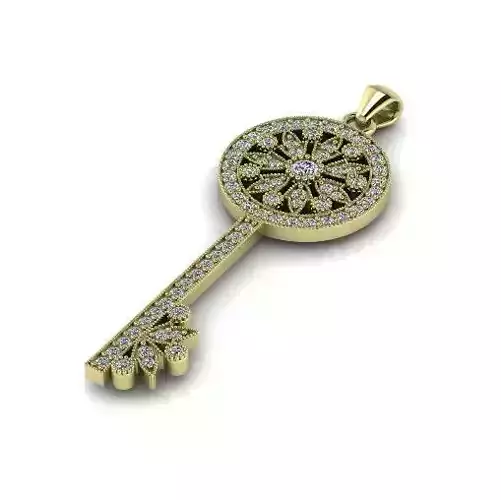 Pendant in the form of a key N012285