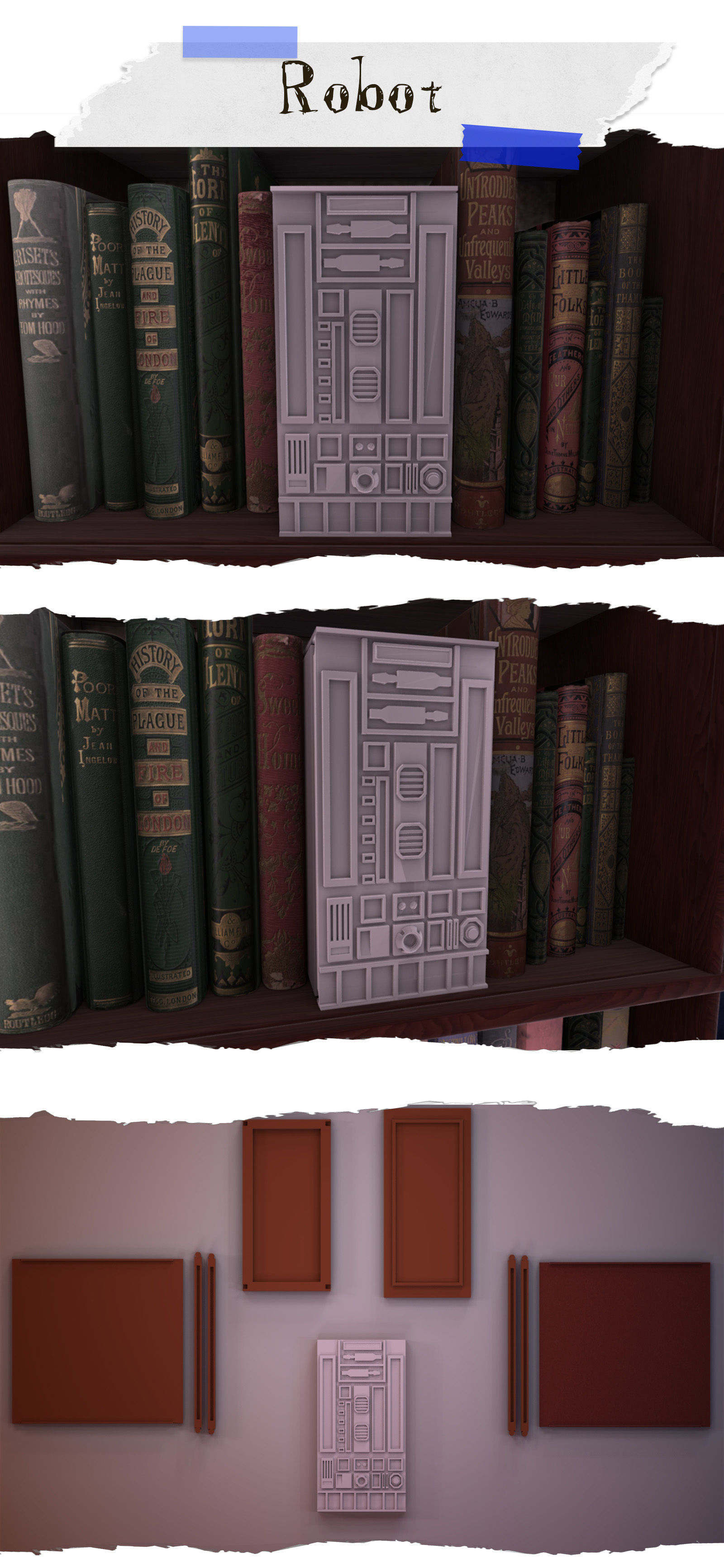 Robor Booknook 3D print model_2