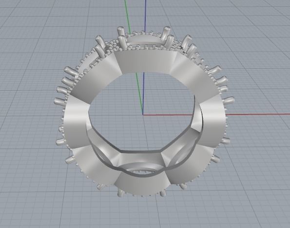 Ring N012281 3D print model_2